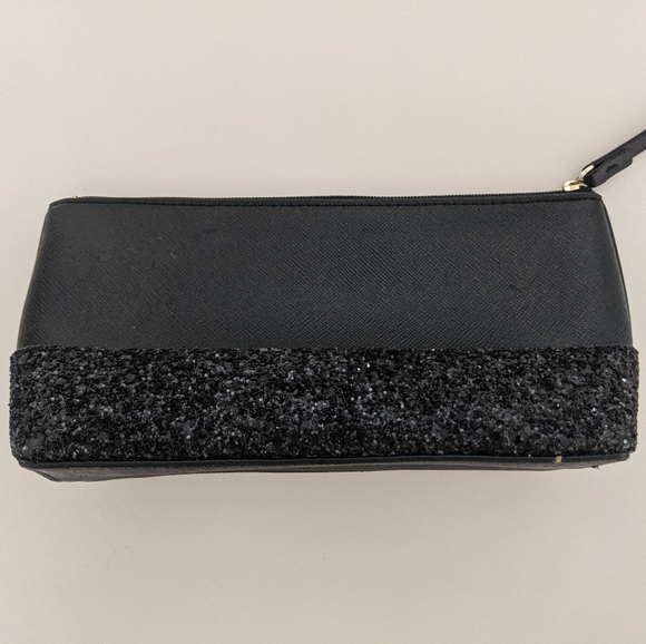 EUC! Kate Spade New York Little Shiloh Greta Court Black Makeup Cosmetic Case - Picture 7 of 15